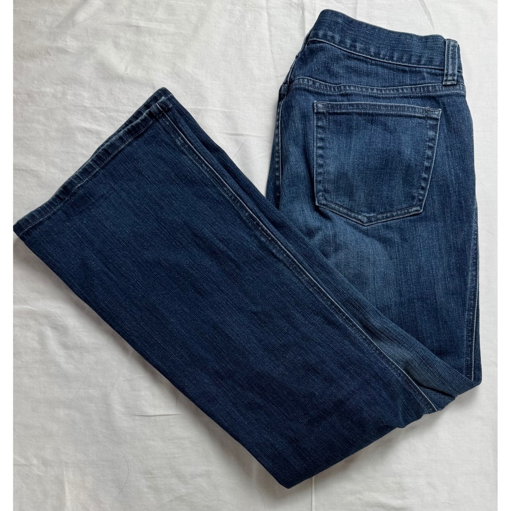 Gap Ultra Low Rise Stretch Jeans Womens 36in waist Dark Wash Blue Bootcut Flare
